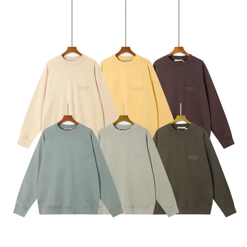 FEAR OF GOD ESSENTIALS Trendy Autumn/Winter Round Neck Velvet Hoodie (91) - CNFans Spreadsheet catalog entry