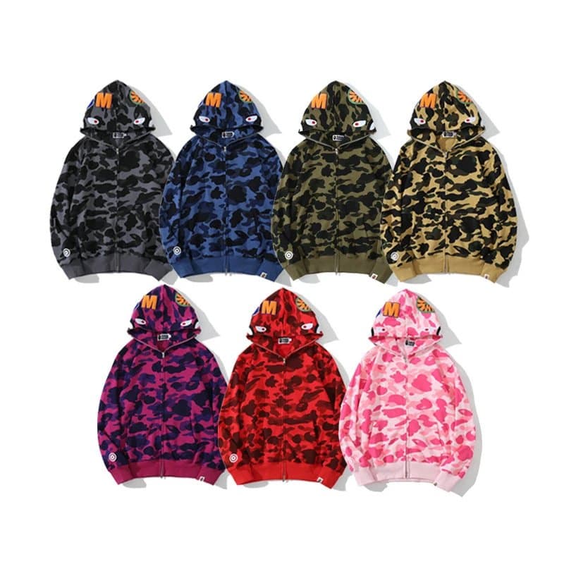 [1:1]Shark autumn hooded sweatshirt men's youth cardigan zipper embroidered jacket (12) - CNFans Spreadsheet catalog entry