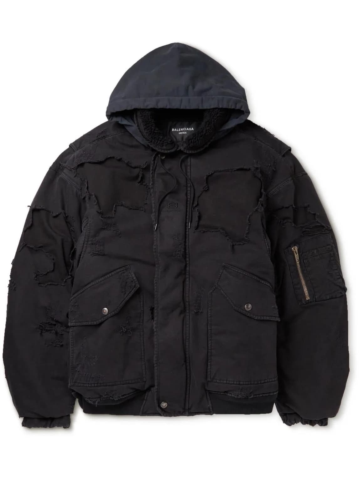 Balenciaga Ripped Bomber Jacket - CNFans Spreadsheet catalog entry