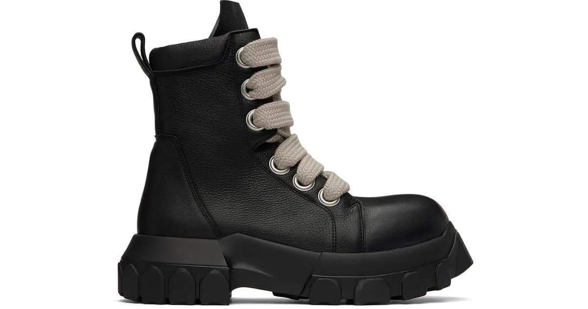 Rick Owens Jumbo Lace Tractor Boot (2 Styles) - CNFans Spreadsheet catalog entry