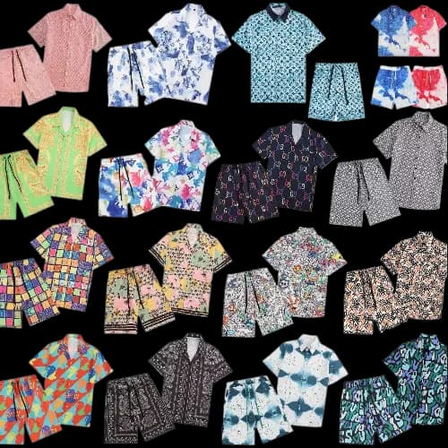 Luxury Summer Set Shirt + Shorts (Louis Vuitton, Gucci, Burberry, Fendi, Versace) - CNFans Spreadsheet catalog entry