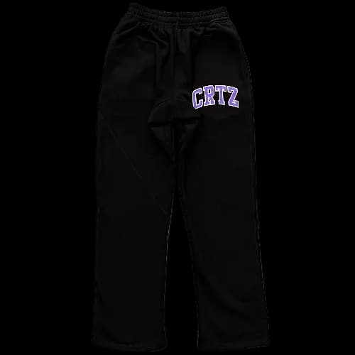 CORTEIZ SWEATPANTS BLACK-PURPLE CRTZ - CNFans Spreadsheet catalog entry