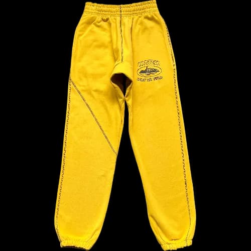 corteiz pants Alcatraz topstitching yellow - CNFans Spreadsheet catalog entry
