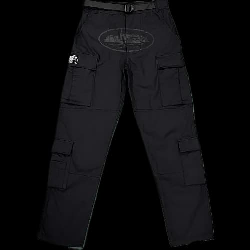 corteiz pants cargo Black/Blacklogo - CNFans Spreadsheet catalog entry