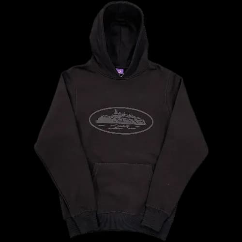 corteiz hoodie black  alcatraz logo black - CNFans Spreadsheet catalog entry