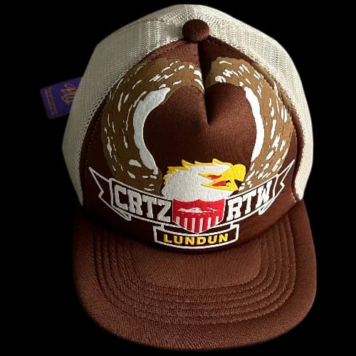corteiz cap Trucker Eagle -Brown