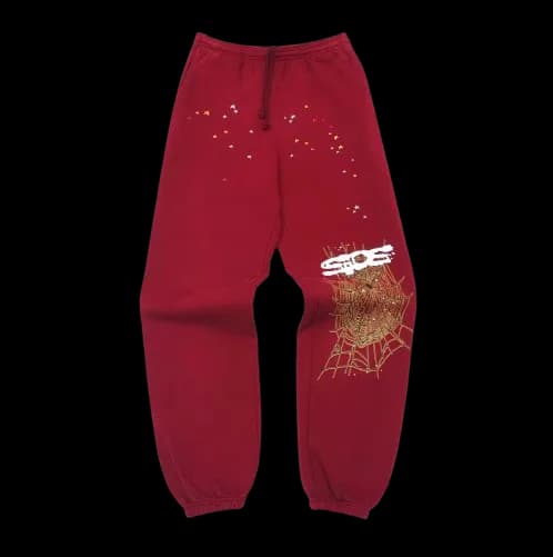 Sp5der Red Sweatpants - CNFans Spreadsheet catalog entry