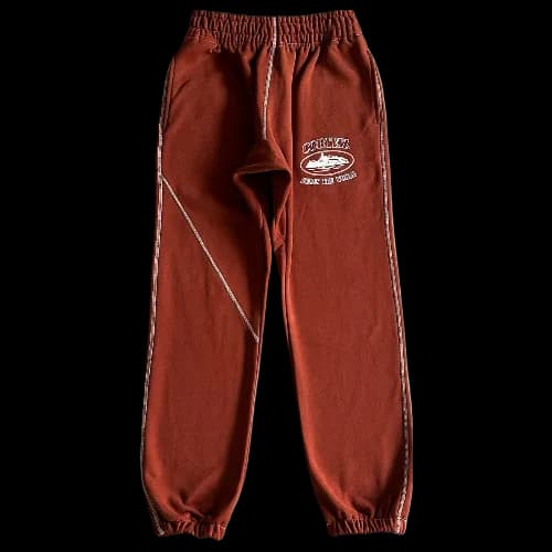 corteiz pants tracksuit brown
