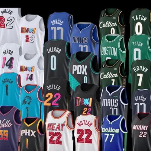 NBA Jersey Tanktop Heat - Lone Ranger - Mavericks - Suns -  (80 Colorways) - CNFans Spreadsheet catalog entry