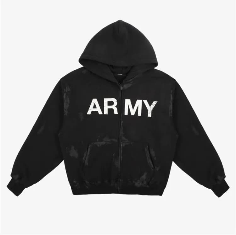 Army Zip Up Hoodie (3 Styles) - CNFans Spreadsheet catalog entry