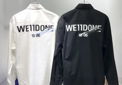WE11DONE long-sleeved shirt - CNFans Spreadsheet catalog entry