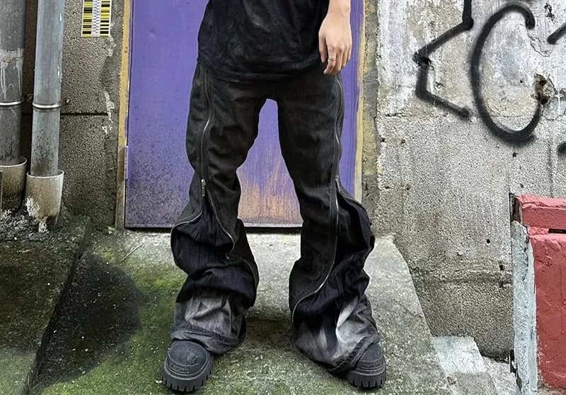 Rick Owens Washed Black Bolan Banana Pants - CNFans Spreadsheet catalog entry