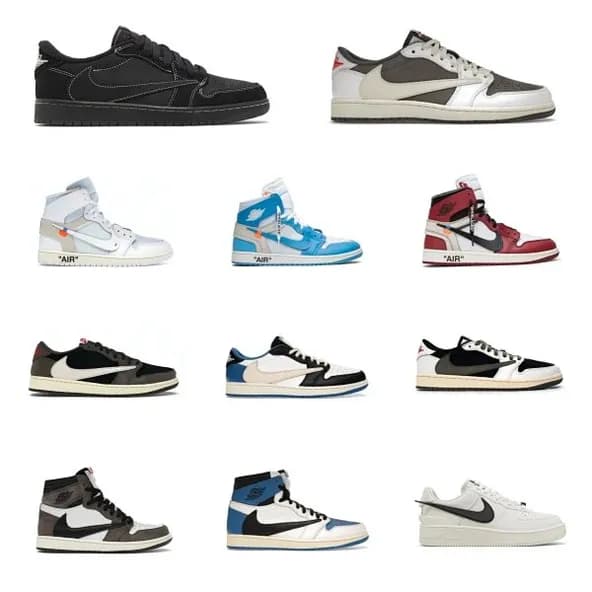OG batch Jordan 1 High off-white Travis Scott Collection - CNFans Spreadsheet catalog entry