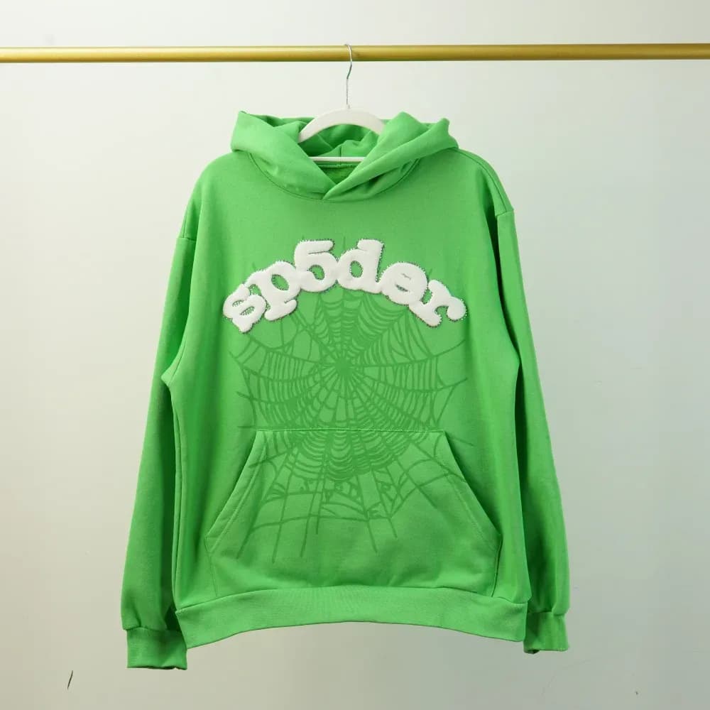 Sp5der Web Hoodie Slime Green - CNFans Spreadsheet catalog entry