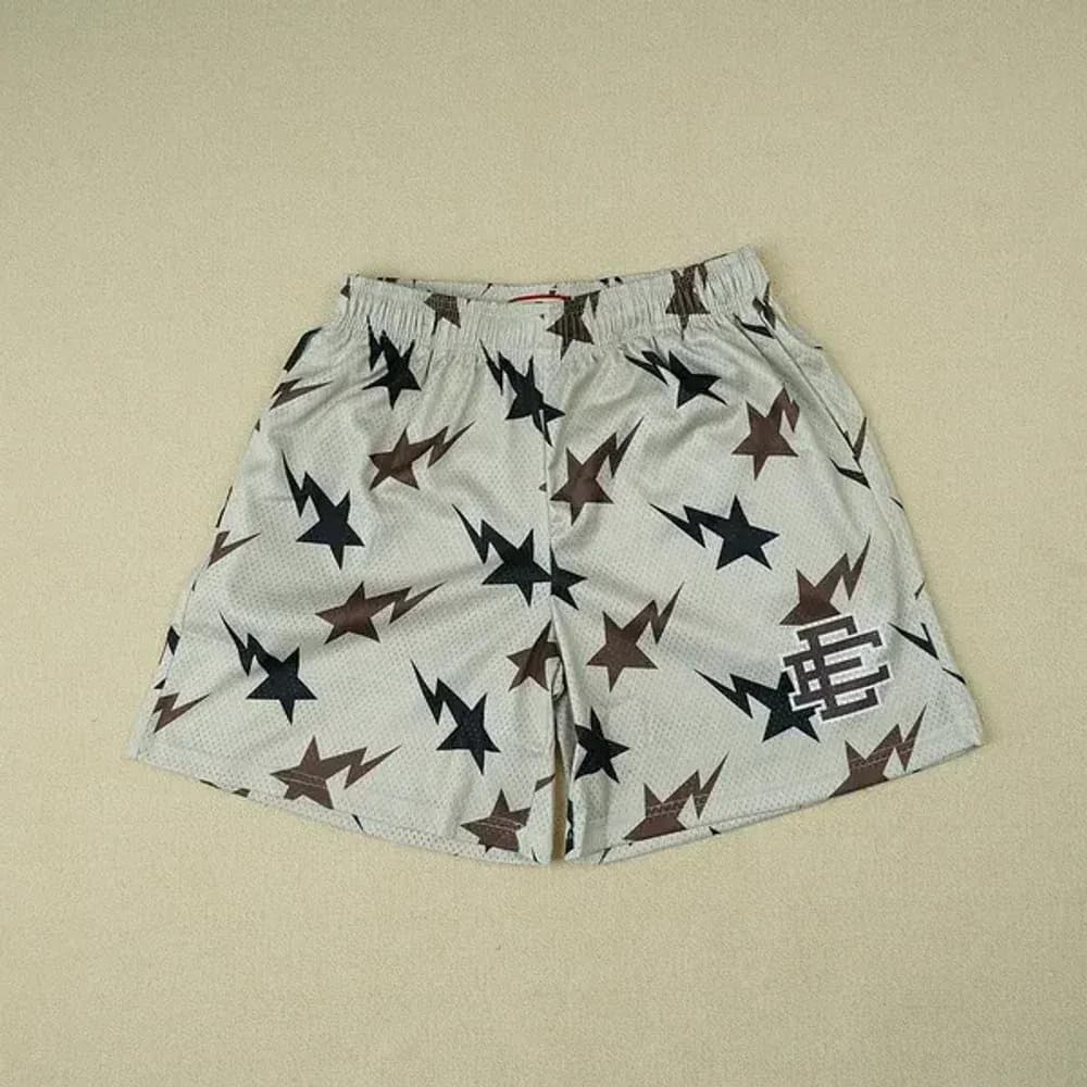 Eric Emanuel X BAPE EE Basic Short Cream/Brown/Navy - CNFans Spreadsheet catalog entry