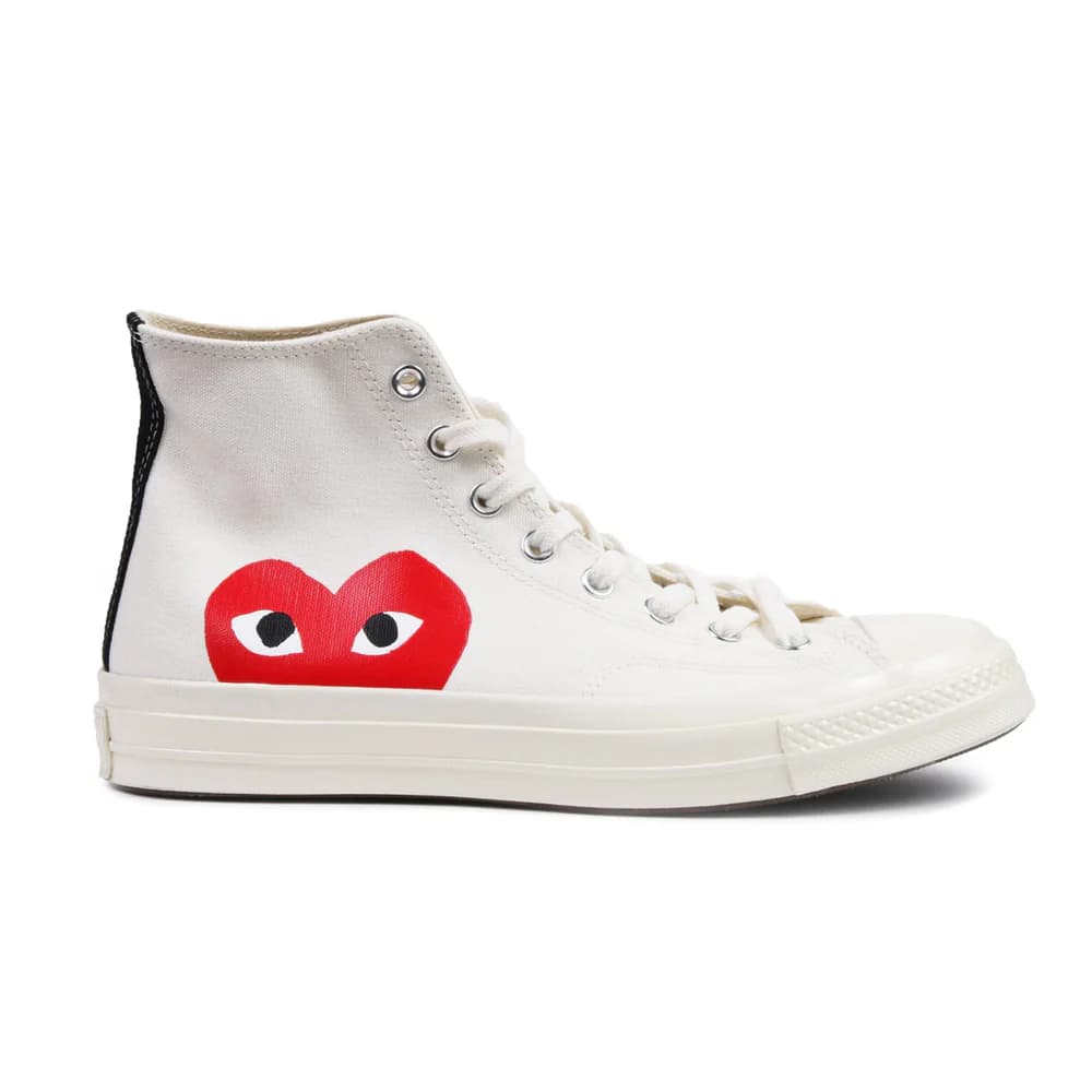 Converse Chuck Taylor All Star 70 Hi Comme des Garcons PLAY White - CNFans Spreadsheet catalog entry