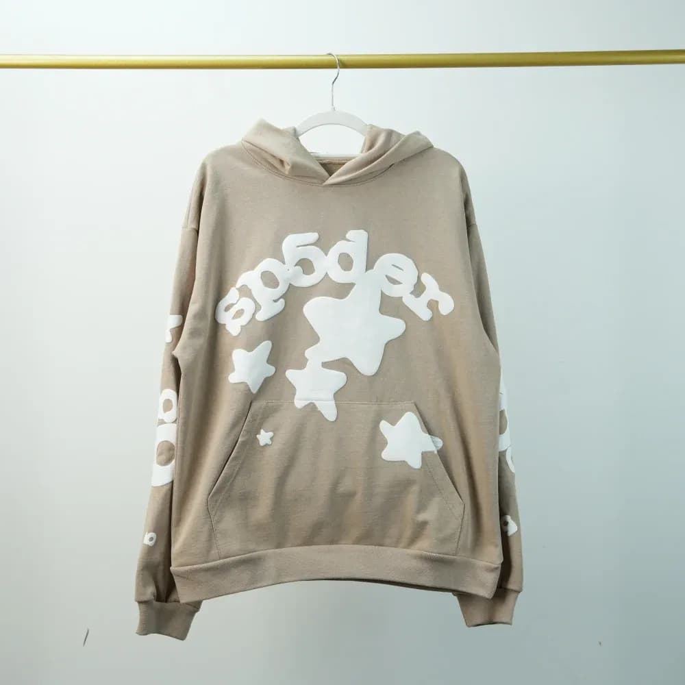 Sp5der Beluga Hoodie Light Brown - CNFans Spreadsheet catalog entry