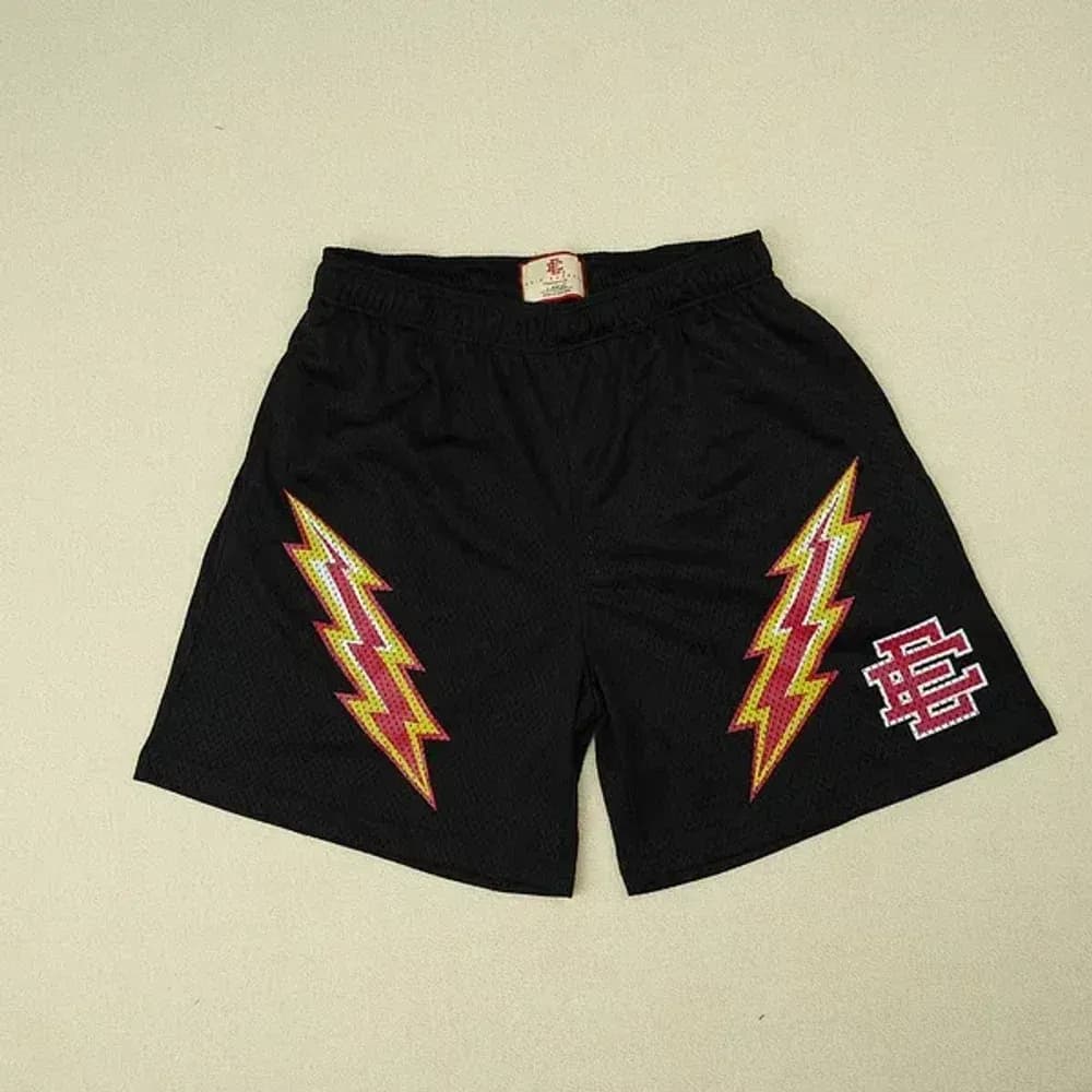 Eric Emanuel EE Basic Lightning Bolt Short Black/Yellow/Red - CNFans Spreadsheet catalog entry