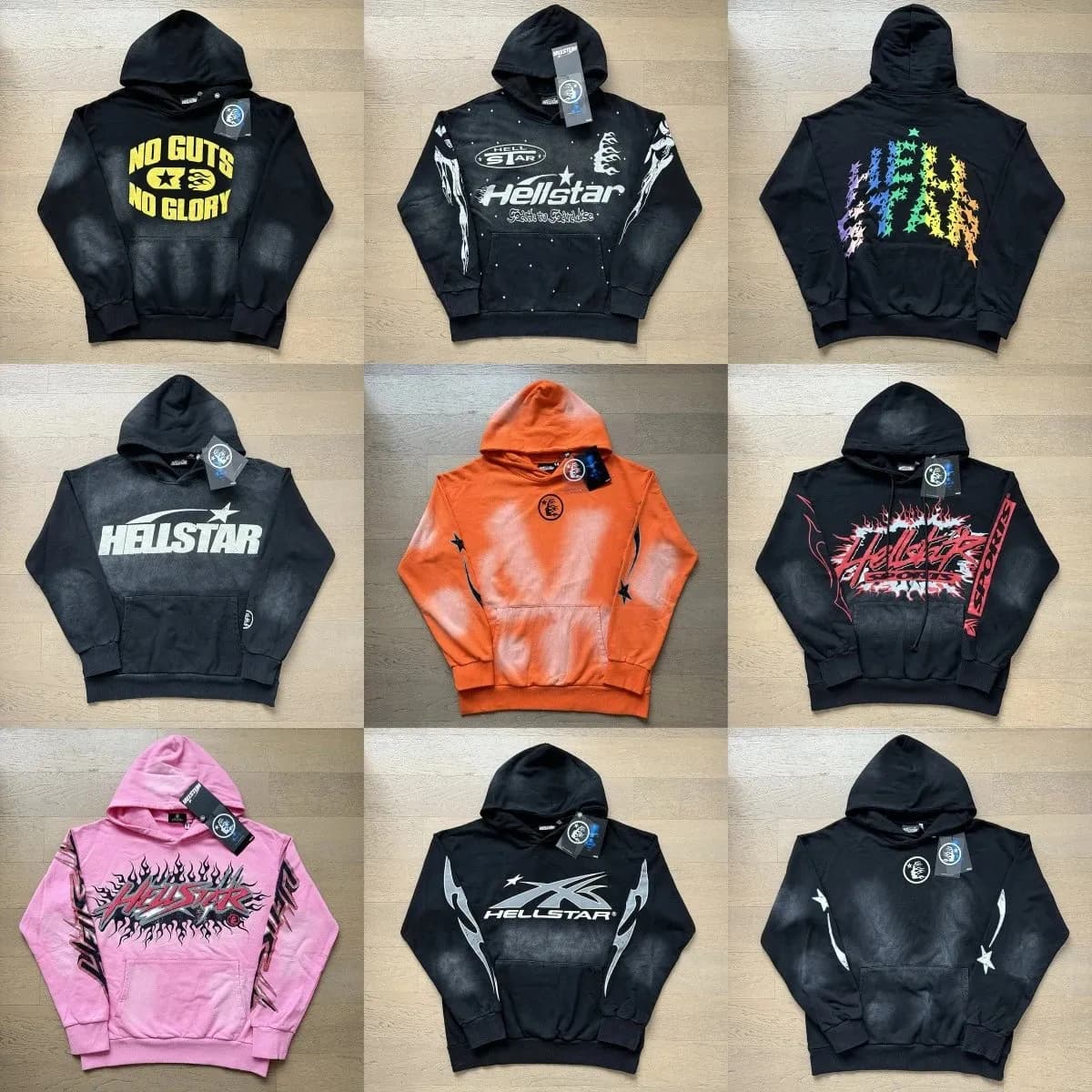 Hell*star  洗水做旧帽衫男女青少年情侣装卫衣 w2crep.com (44) - CNFans Spreadsheet catalog entry