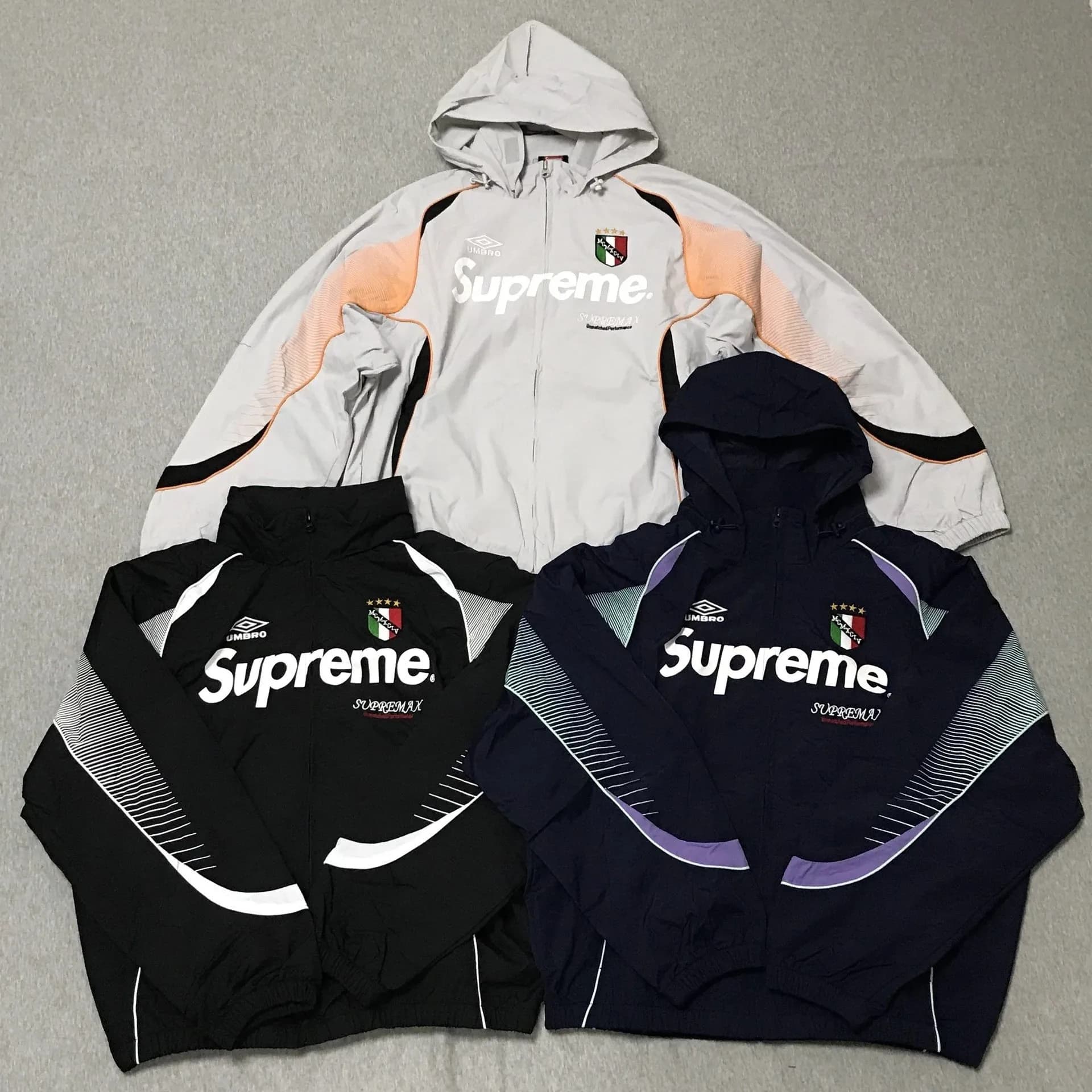 SuÓreme UmÓbro Track Jacket Navy Men's - SS 22 - US (43) - CNFans Spreadsheet catalog entry