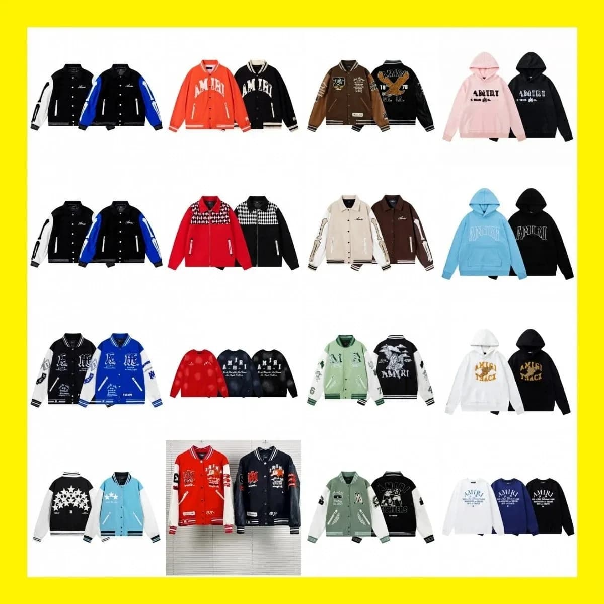 【52A-A】刺绣骨头印花飞行员休闲夹克外套男女棒球服冬季 (25) - CNFans Spreadsheet catalog entry