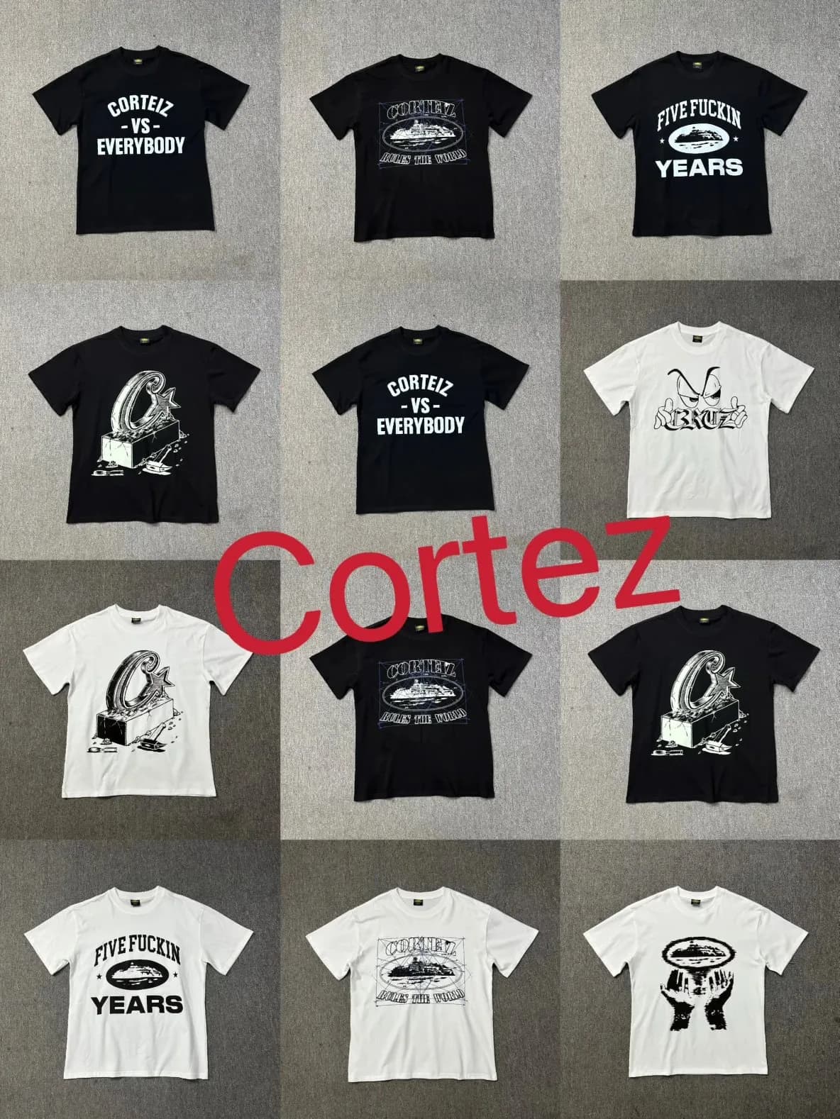 外贸批发cortez恶魔基础款系列短袖幻影字母Logo印花T恤情侣装 (83) - CNFans Spreadsheet catalog entry