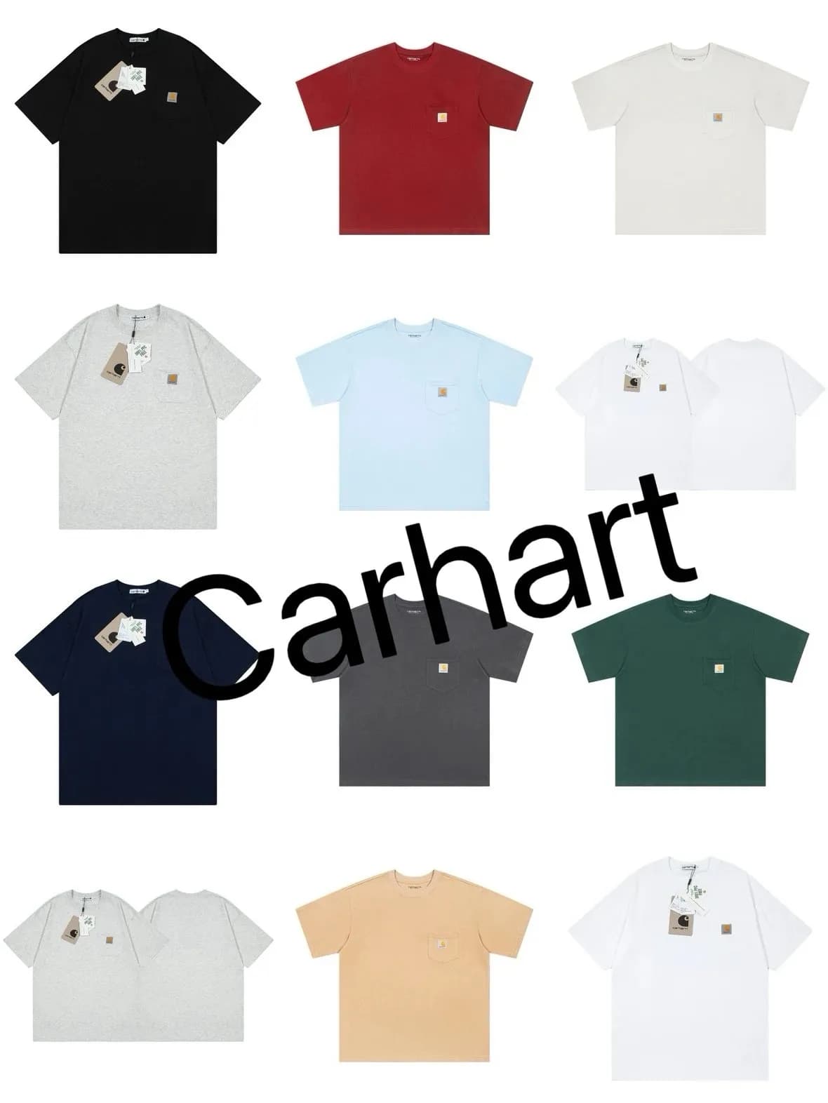 高版本Carhartt卡哈特24ss经典款短袖T恤男装夏季新品经典口袋 (81) - CNFans Spreadsheet catalog entry