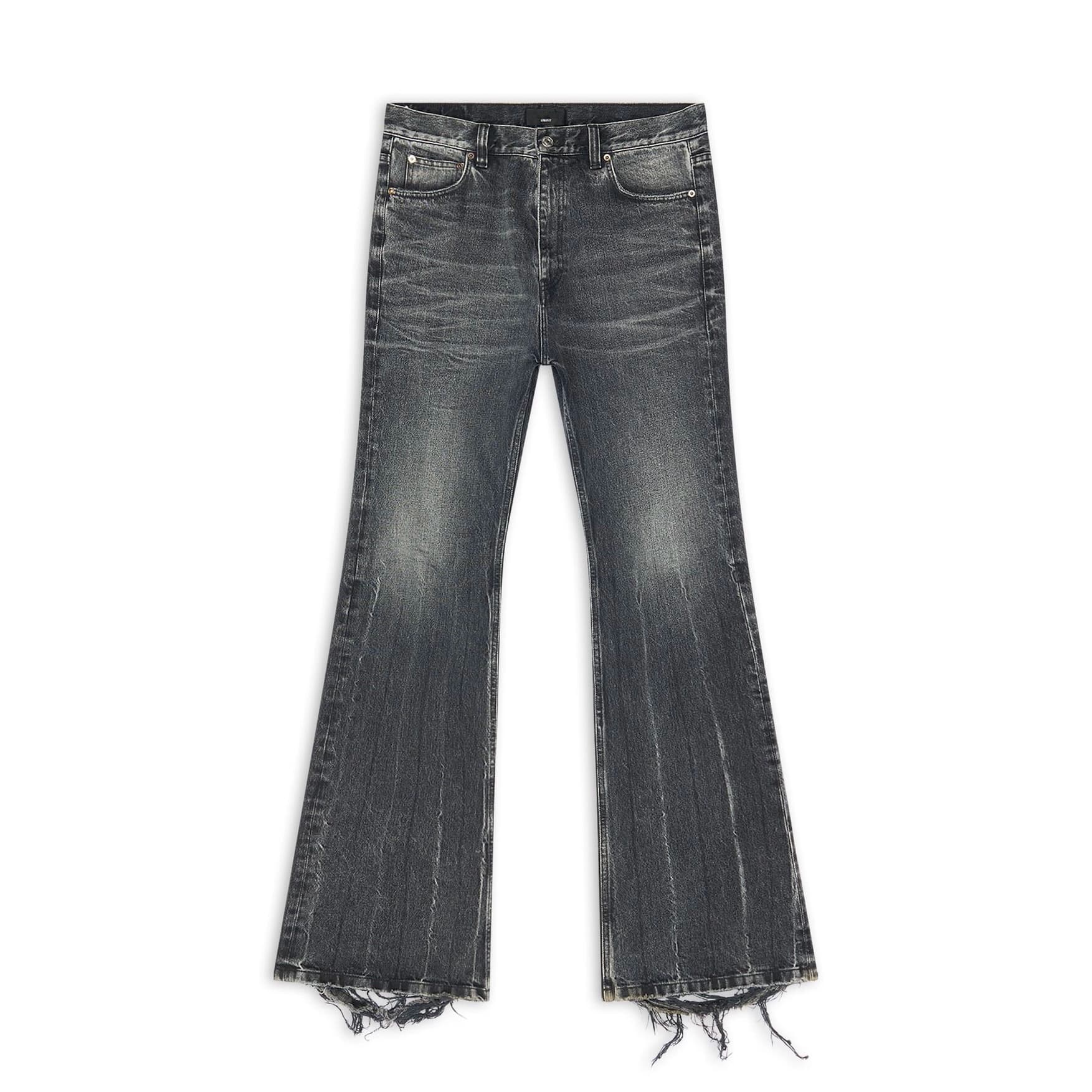 BMC Flared Trousers black and gray washed distressed skinny jeans loose Flared pants Trousers - CNFans Spreadsheet catalog entry