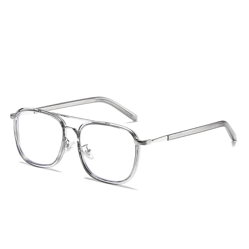 Pure titanium electroplating plate frame glasses Jay Chou big sword small face female eyebrow frame eyebrow wire frame fashion plain face - CNFans Spreadsheet catalog entry