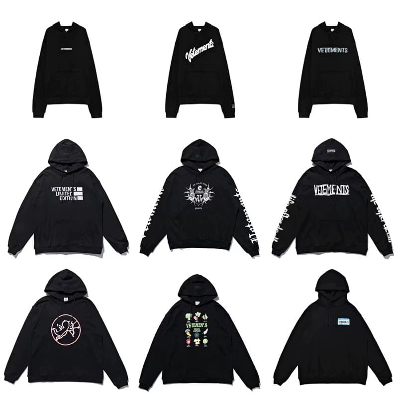 VETEMENTS 红色贴布连帽卫衣VTM维特萌字母logo潮外套男女帽衫 - CNFans Spreadsheet catalog entry