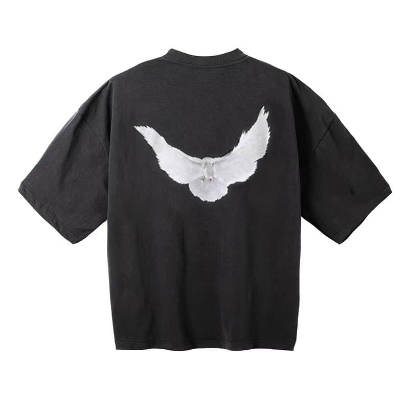 SOGD YEEZY x G  x B TEE 三方联名 Kanye鸽子印花水洗短袖T恤 - CNFans Spreadsheet catalog entry