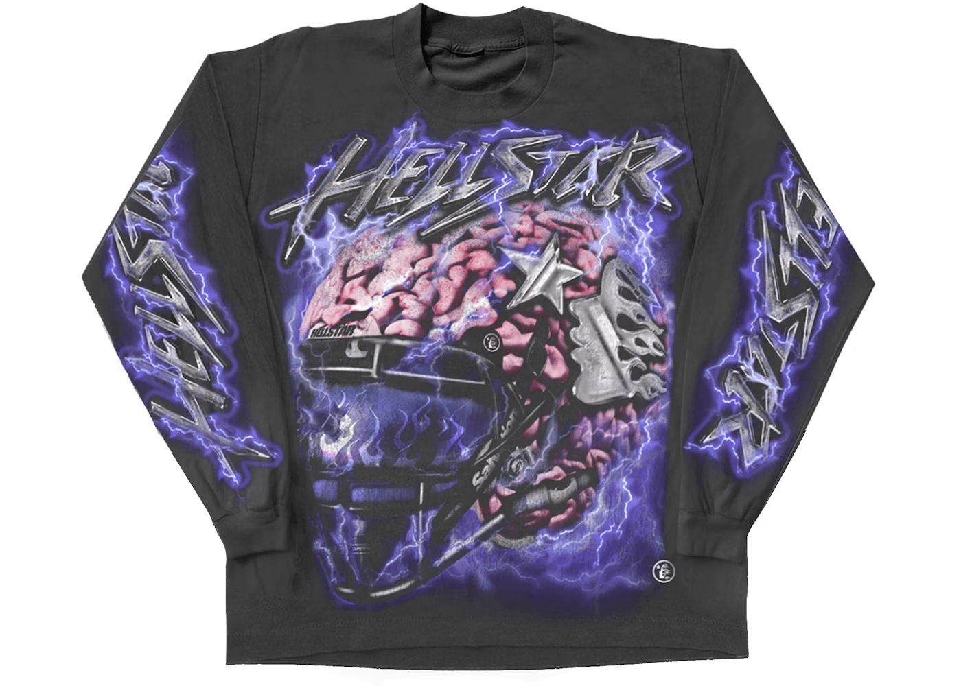 Hellstar Powered By The Star L/S Tee Black - CNFans Spreadsheet catalog entry