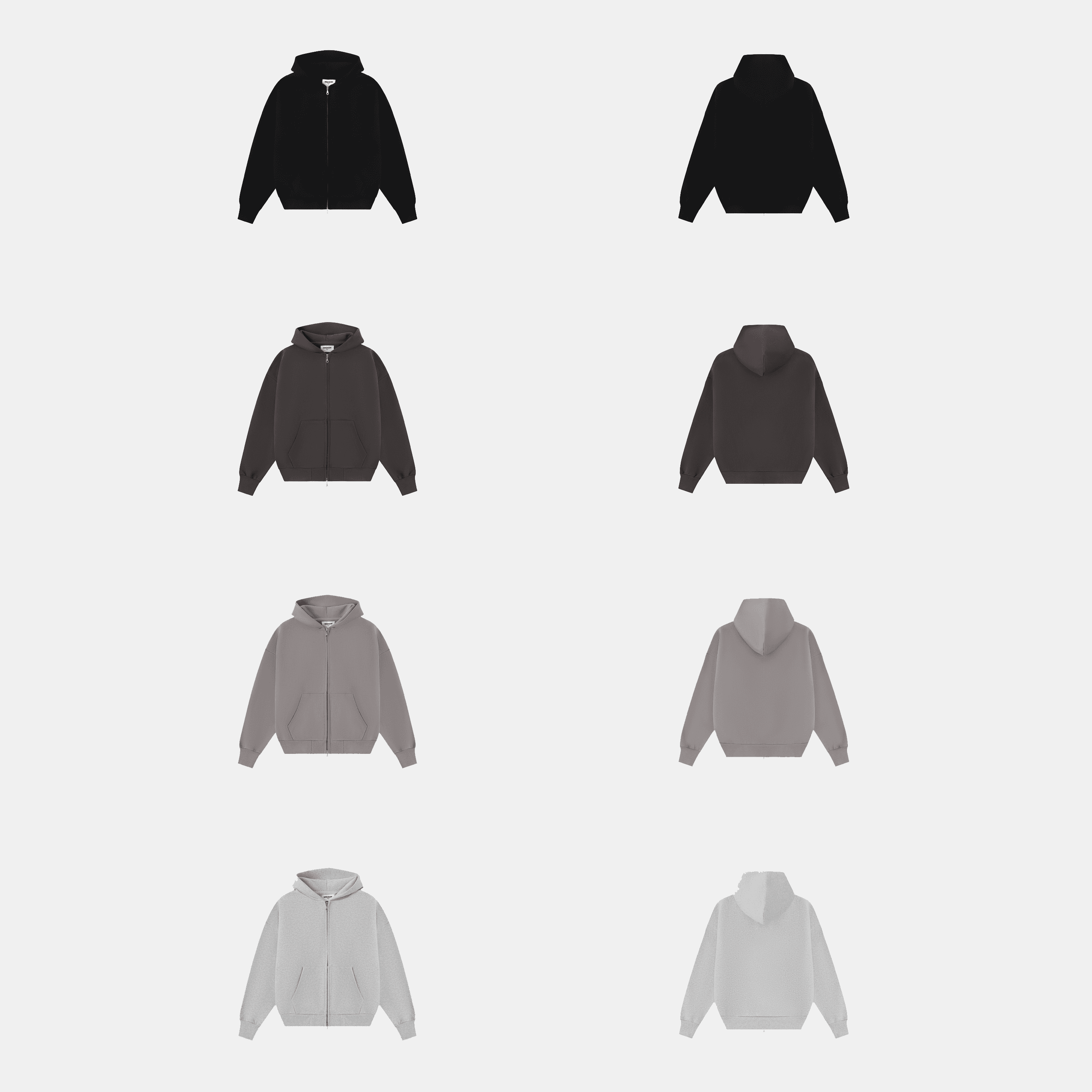 630gsm Union Kingdom Boxy Clean Fit Blank Zip-up Hoodie - CNFans Spreadsheet catalog entry