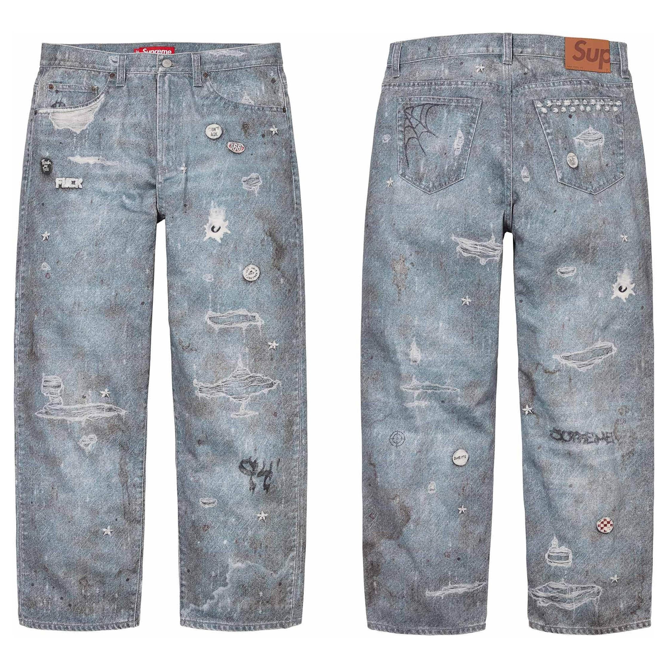 Supreme HJR TROMPE L'OEIL LOOSE FIT JEANS - CNFans Spreadsheet catalog entry