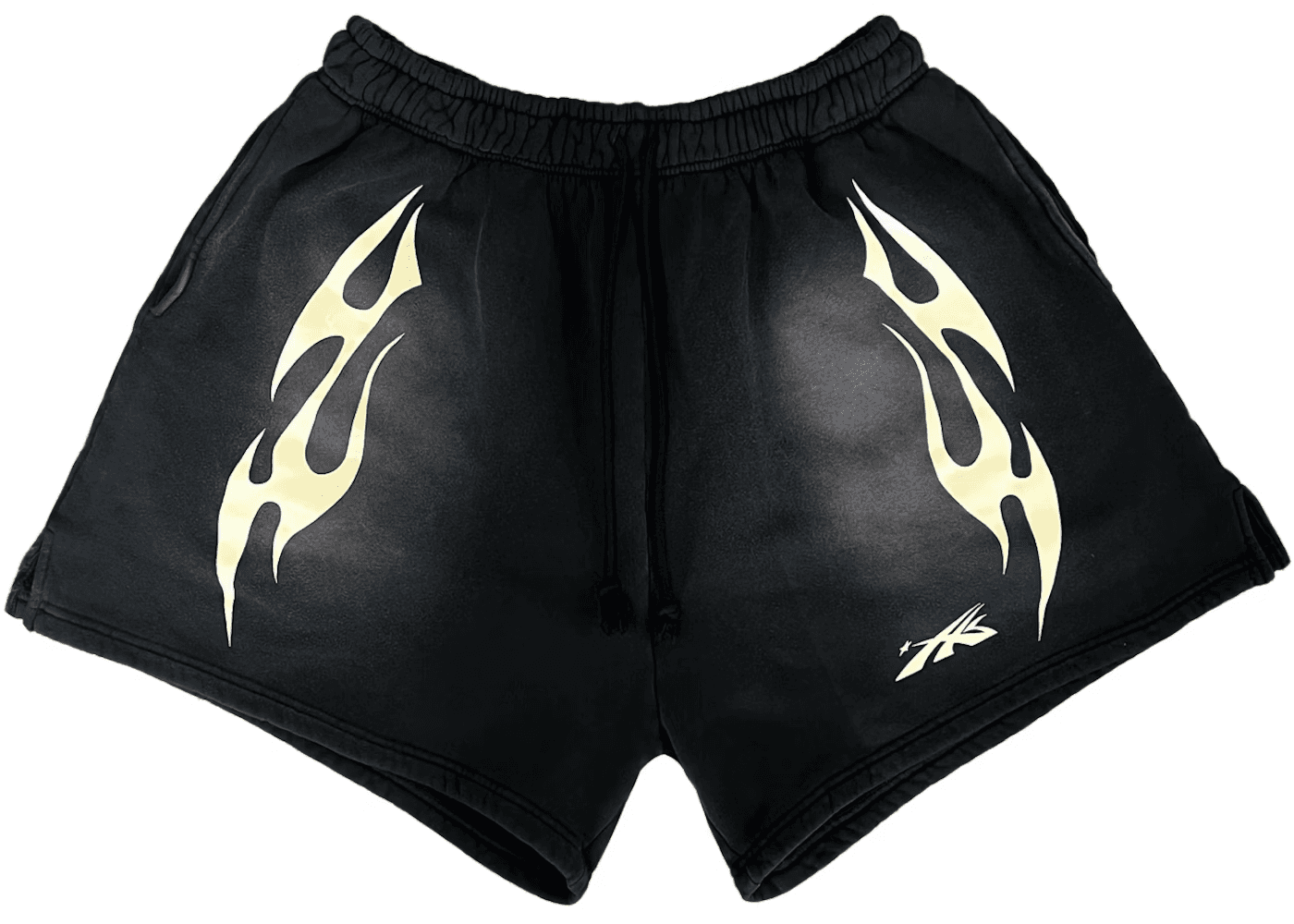 Hellstar Sports Flame Shorts Black - CNFans Spreadsheet catalog entry