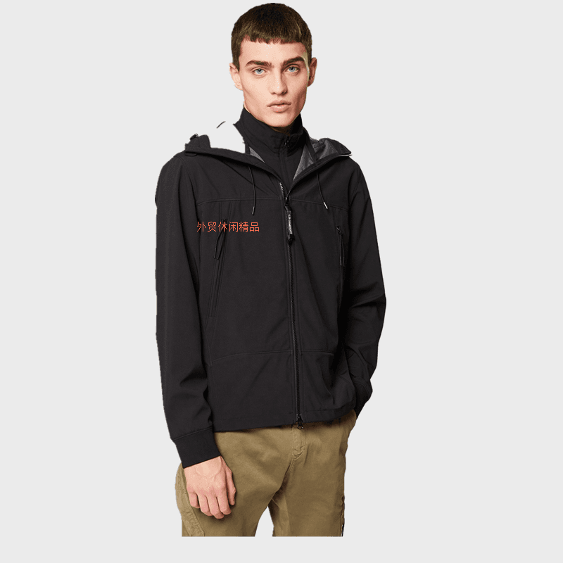 New Men's Autumn and Winter Plus Velvet Men's Cardigan Zipper Jacket CP Goggle Hood Jacket - CNFans Spreadsheet catalog entry