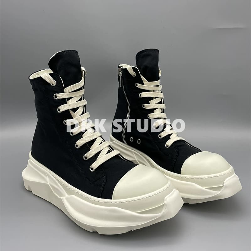 New 20SS black and white bottom high-top and low-top TPU double-layer bottom shoes for men and women, dark style - CNFans Spreadsheet catalog entry
