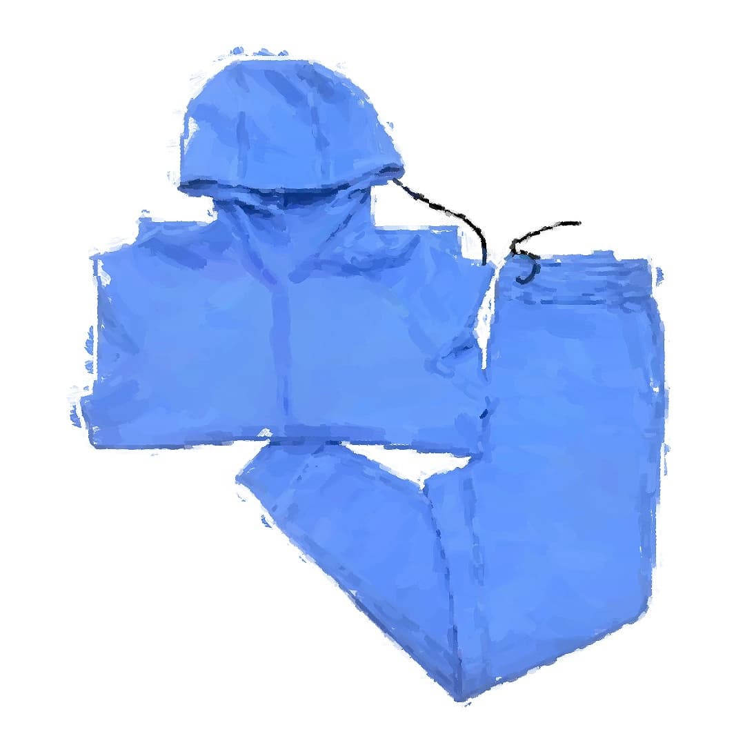 Madman N Style TF Blue/Gray Personalized Hoodie Set