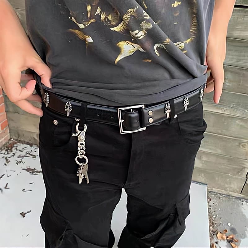 [Heavy item] Houlixie Ch 925 silver-plated cowhide dagger sword versatile belt - CNFans Spreadsheet catalog entry