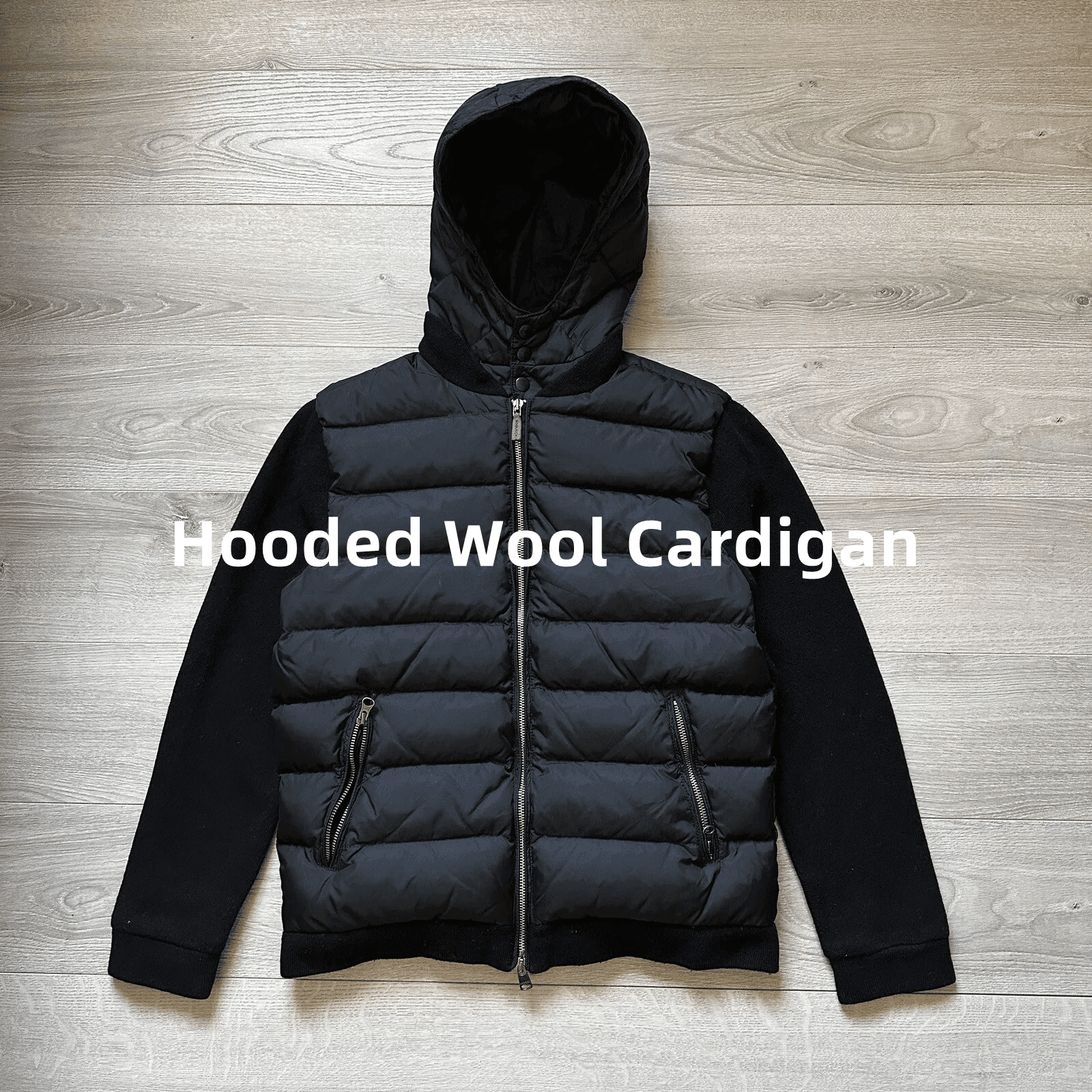 GJLWP #PRO002 Hooded Wool Cardigan