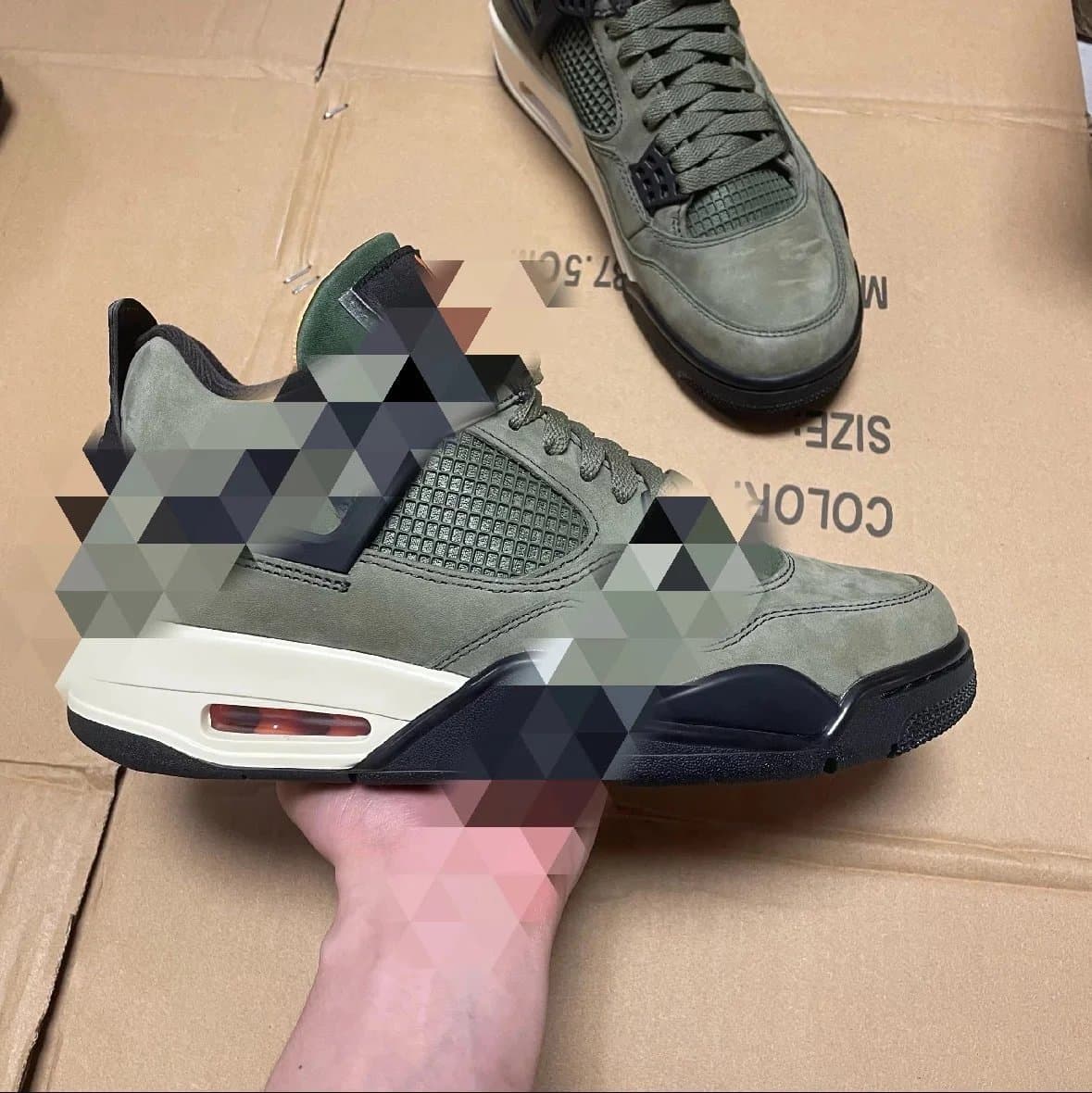 Air Jordan 4 Retro UNDEFEATED olive green [GX] - CNFans Spreadsheet catalog entry