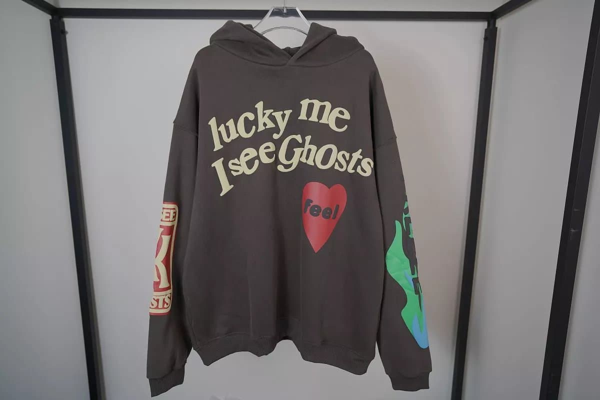 CPFM smiley face sweatshirt i feel ghosts graffiti foam print flame - CNFans Spreadsheet catalog entry