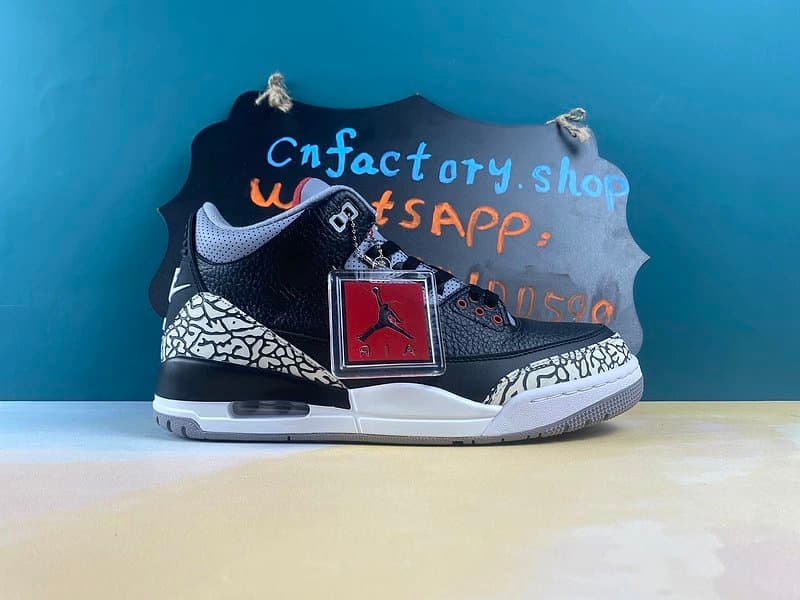 H50CN Jordan 3 Retro Black Cement (2018)-854262-001 - CNFans Spreadsheet catalog entry