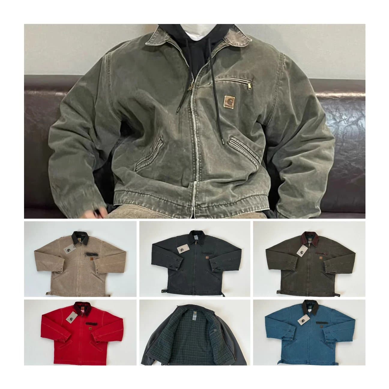 Five colors are released#【Quality bought with eyes closed】Original quality Car Kaha T J97 second-hand washed distressed jacket for men and women - CNFans Spreadsheet catalog entry