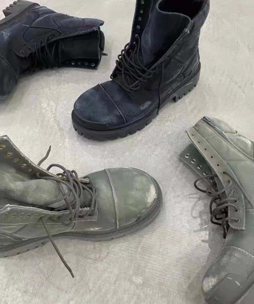 自主 ** 2022fw 做旧**厚底靴  军绿靴子做旧靴Strike 最狠 最狠 代发团购价！第二对有优惠 - CNFans Spreadsheet catalog entry