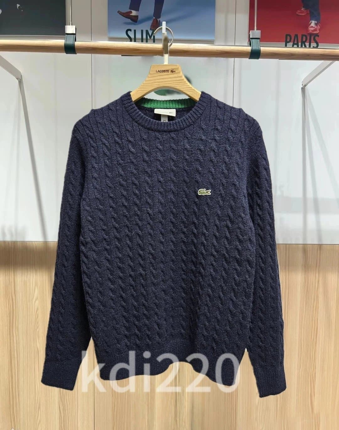 Lacoste Twister Cord Knitted Crewneck - CNFans Spreadsheet catalog entry