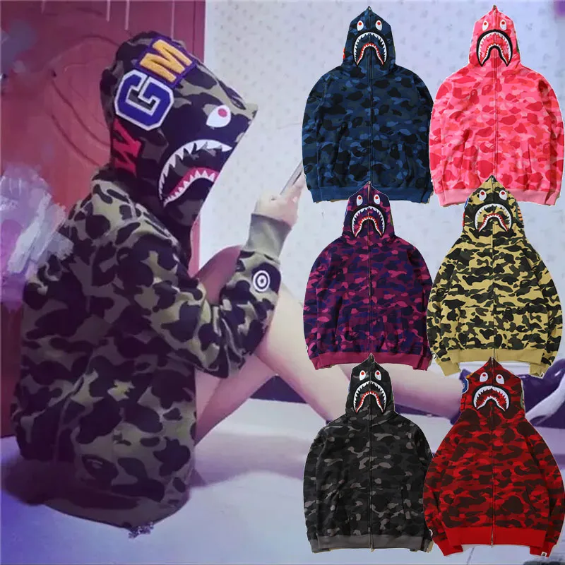 Bape full zip hoodie thumbnail 3