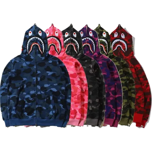 Bape full zip hoodie thumbnail 8