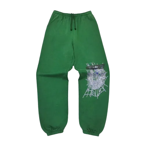 Sp5der Red Sweatpants thumbnail 3