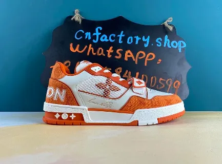 Orange LV Sneakers thumbnail 4